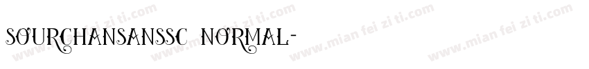 sourchansanssc normal字体转换
